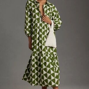 Bettina Tiered Shirt Dress by Maeve (Anthropologie) XXS New